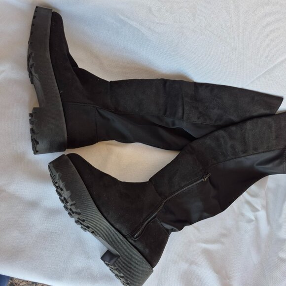 Dirty Laundry Manhattan Lug Sole Over the Knee Boot - Picture 1 of 3
